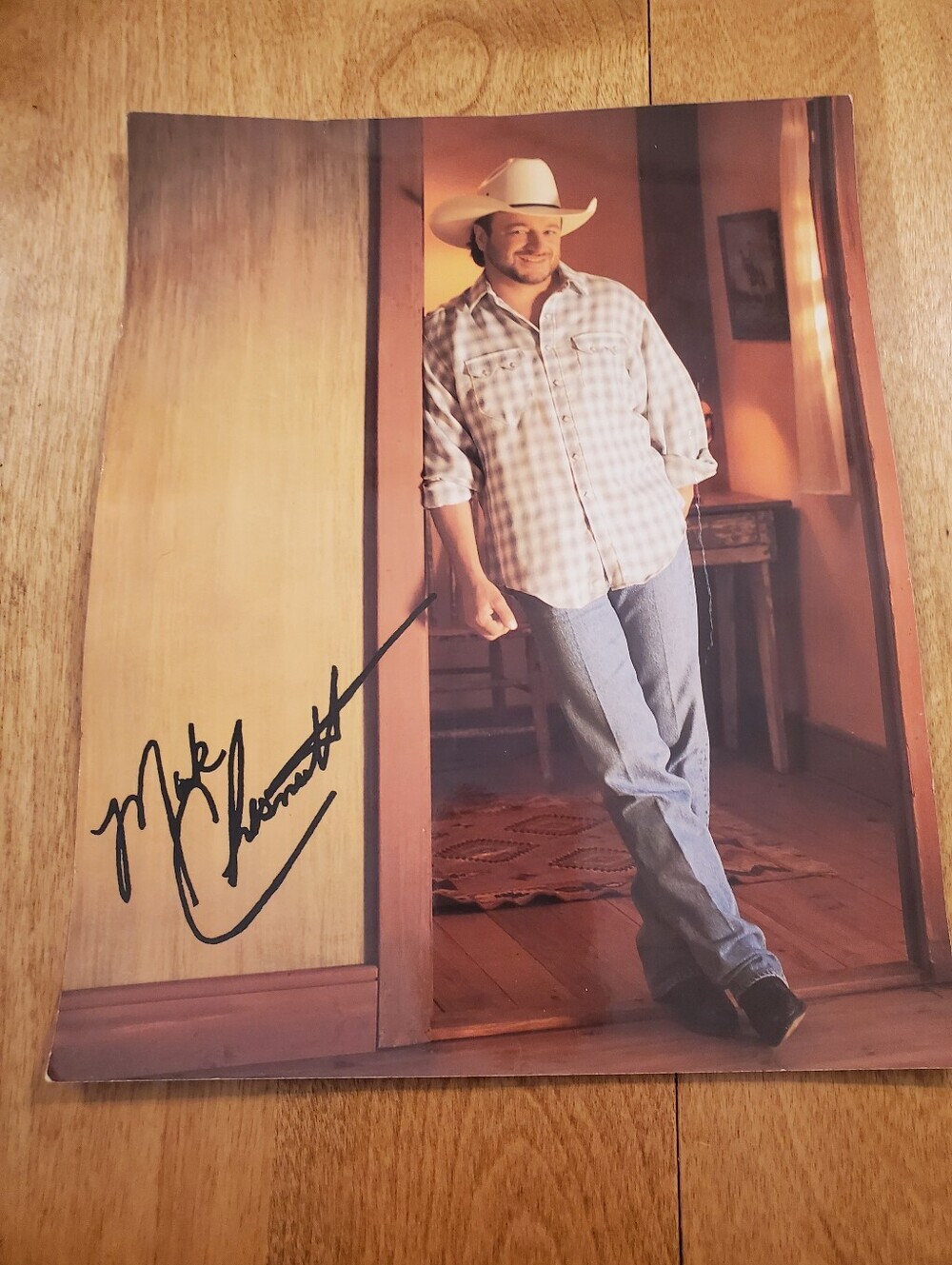Signed Mark Chestnu Autographed 8x10 Color Photo Country Western Singer Musician